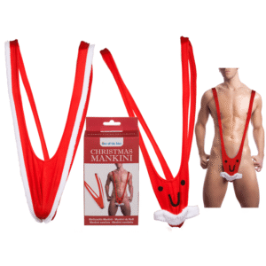 Man Swimsuit, Christmas Mankini,