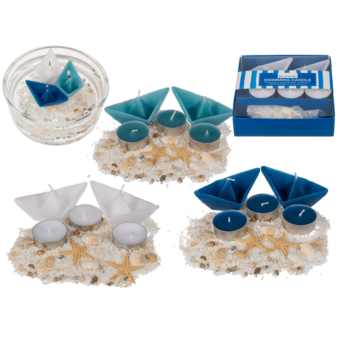 Maritime candle set, Floating Candles,