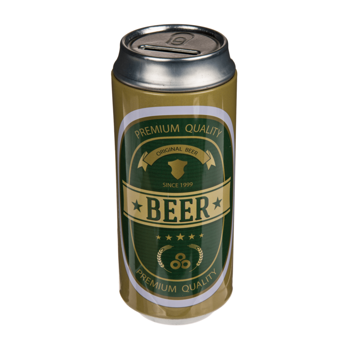 Tin Metal Money Bank, Beer Can, - Image 4