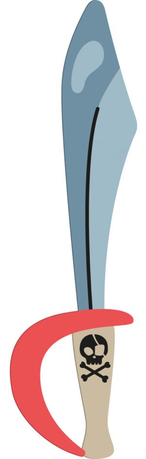 Pirate Sabers - Pirate Party - 6 pieces