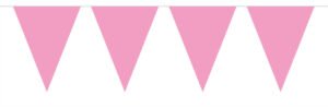 Bunting Garland Plain Baby Pink - 10 m