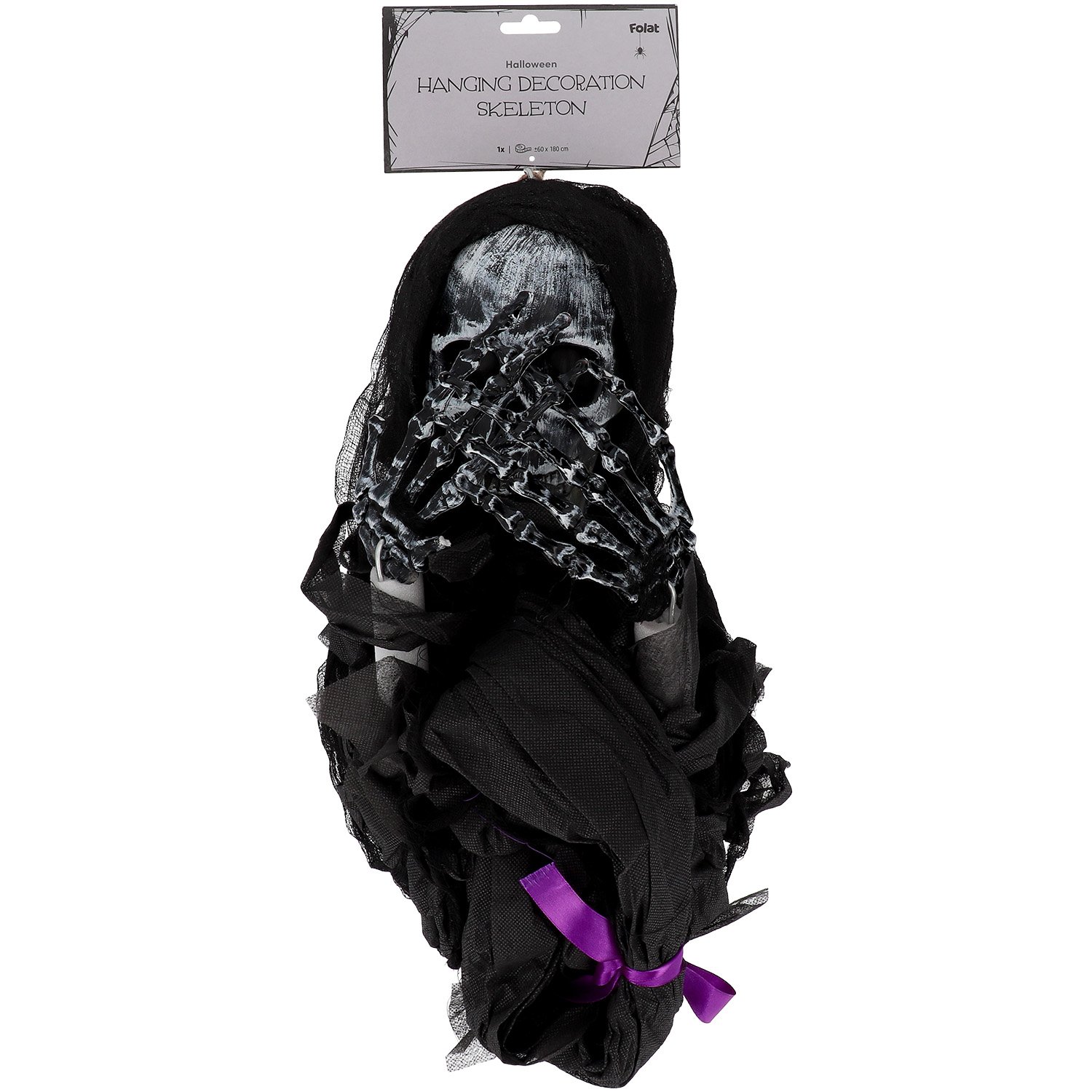 Hanging decoration - Skeleton "Death" - Halloween - 60 x 180 cm - Image 3
