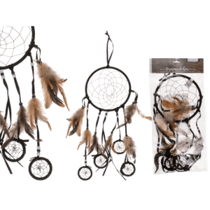 Brown/black coloured fabric Dreamcatcher