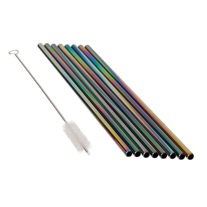 Metal drinking straw with cleaning brush, - Image 3