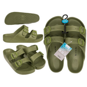 Men sandals, green, size 45/46,