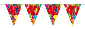 40th Birthday Garland Balloons - 10 m