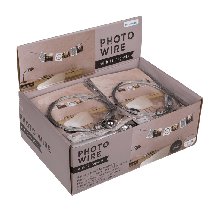 Photo steel wire with 12 magnets , - Image 3
