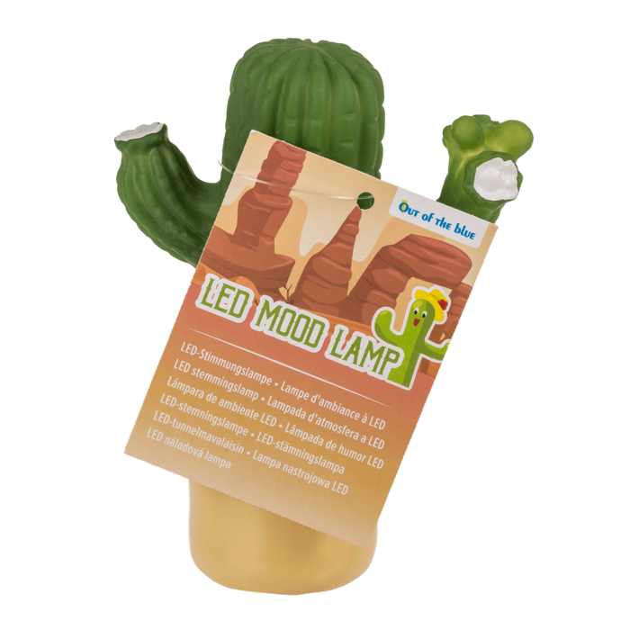 LED Mood lamp, Cactus, 8 x 12 cm, - Image 4