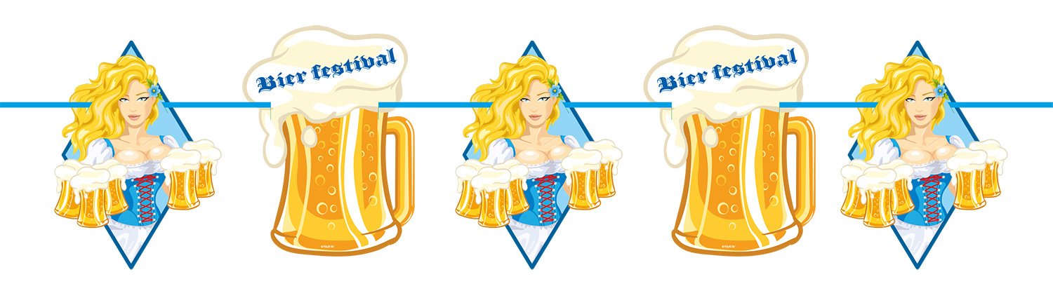 October Beer Festival Beer Mug Garland - 10 m