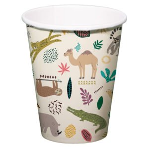 Paper Cups - Zoo Party - 250 ml - 6 pieces