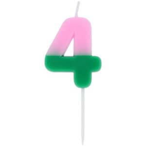 Candle - Stripetastic - Number 4