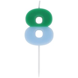 Candle - Stripetastic - Number 8