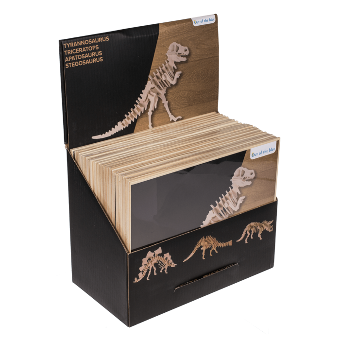 Natural Wooden 3D Puzzle, Dinosaur Skeleton I, - Image 3