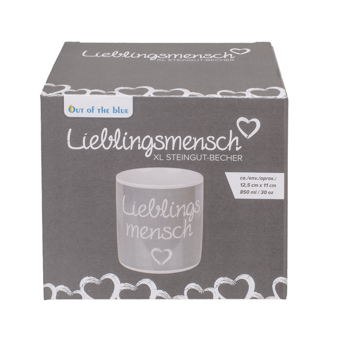 Mug, Lieblingsmensch, ca. 12,5 x 11 cn, - Image 2