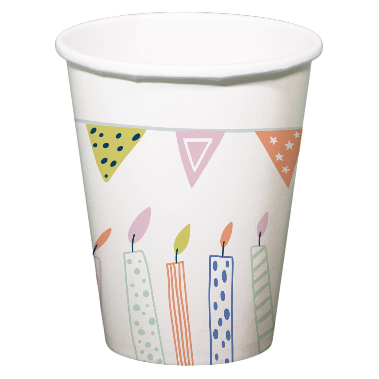 Paper Cups - Party Green - 250ml - 10 pieces