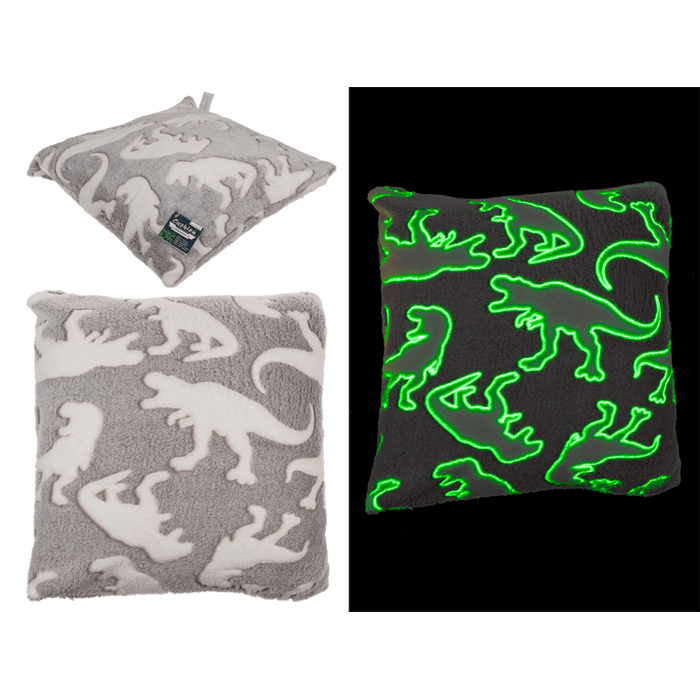 Plush cushion, dinosaur,