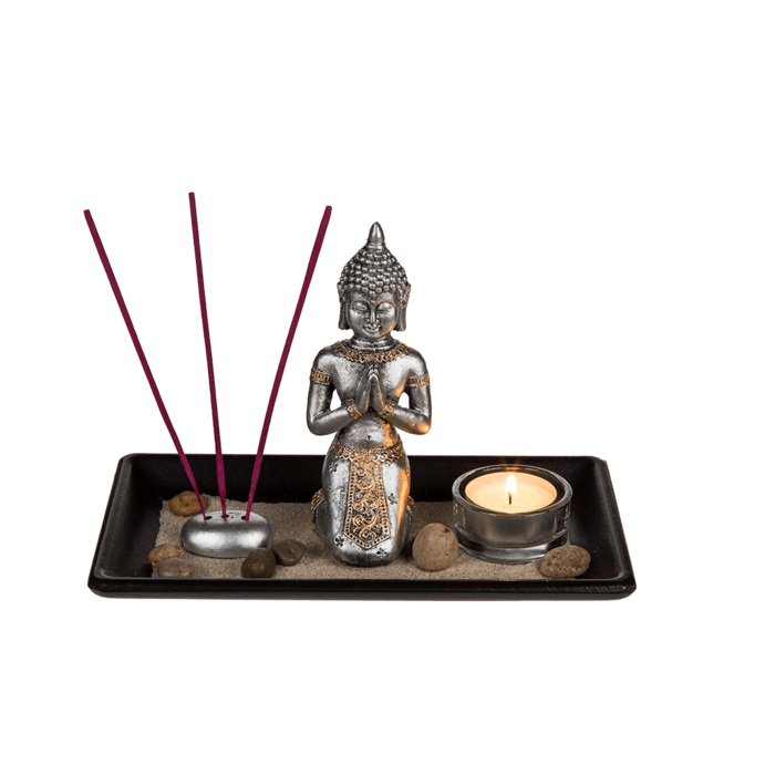 Black wooden tray, - Image 3