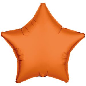 Foil Balloon Shape Star - Neon Orange - 48 cm