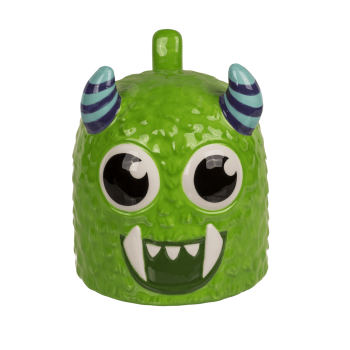 Upside Down Mug, Monster, green, ca. 12 x 14 cm, - Image 4