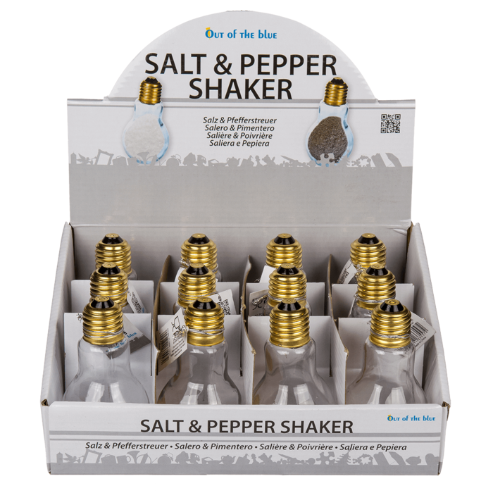 Glass salt & pepper shaker, Bulb, - Image 2