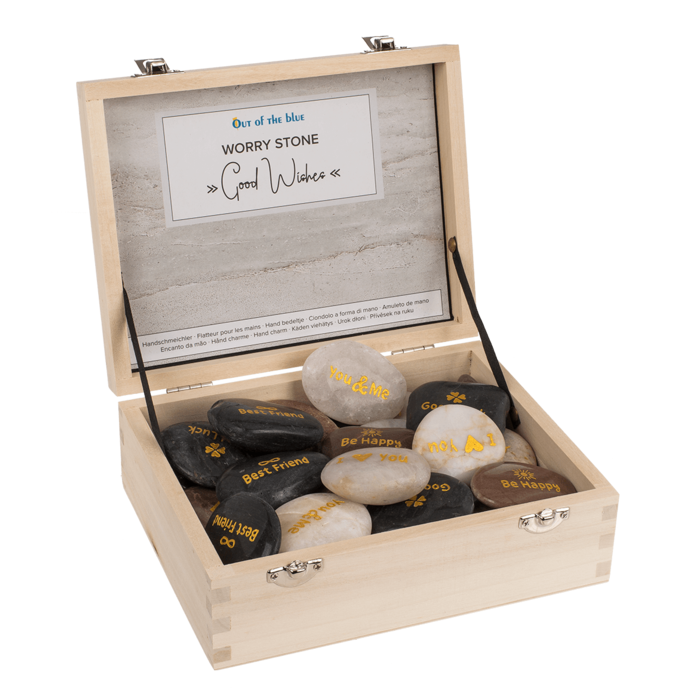 Worry stone with english wording, - Image 3