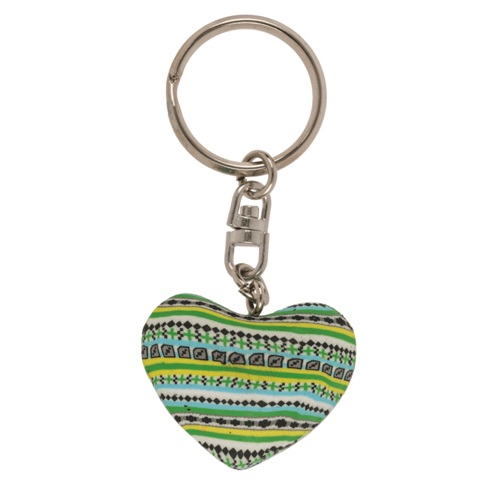 Metal keychain, Clay Heart, - Image 4