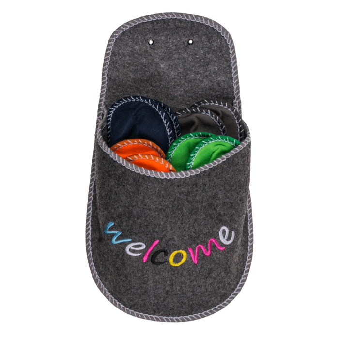 Jumbo felt slipper, Welcome, - Image 2