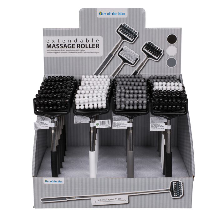 Extendable massage roller with rubber handle, - Image 2