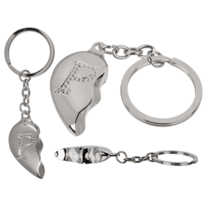 Metal Keychain, Broken Heart,