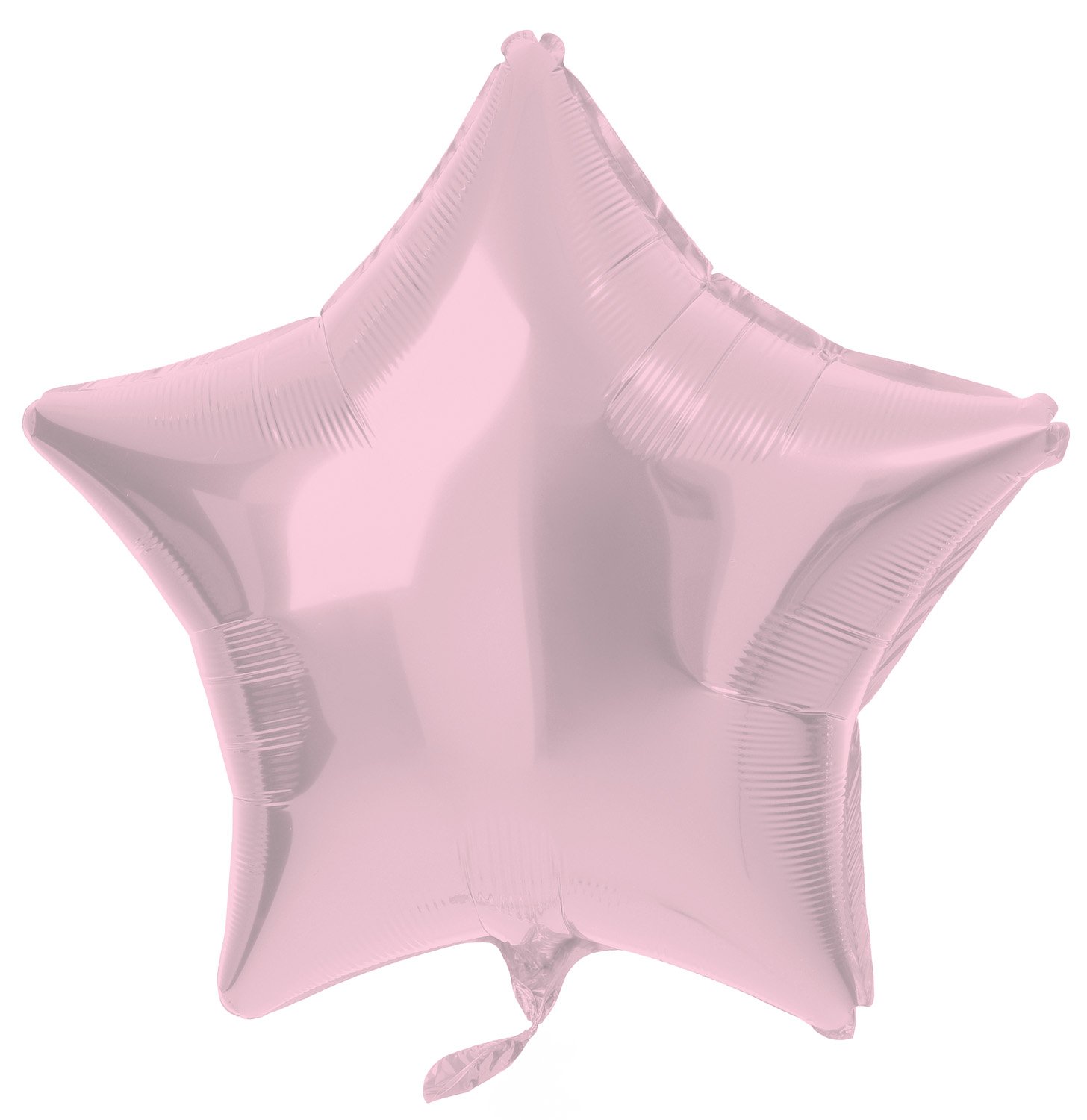 Foil Balloon Star-shaped Pastel Pink Metallic Matt - 45 cm