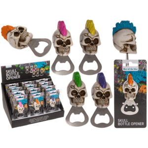 Metal bottle opener, Skull,