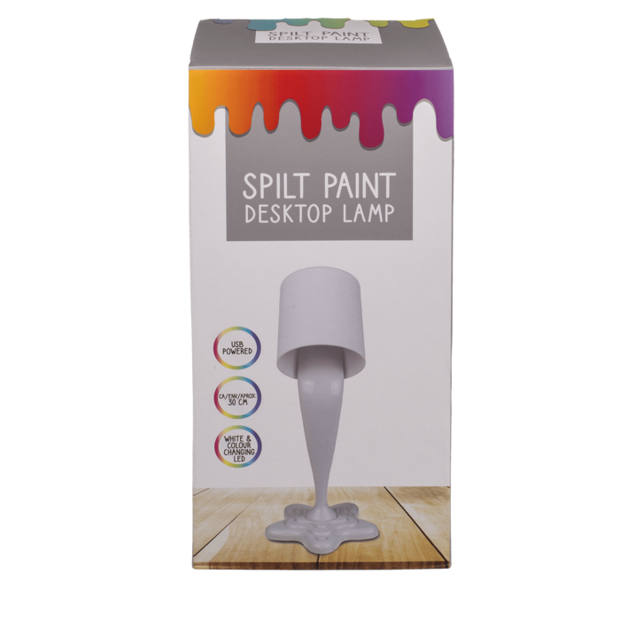 Spilt Paint Desktop Lamp, white, - Image 2