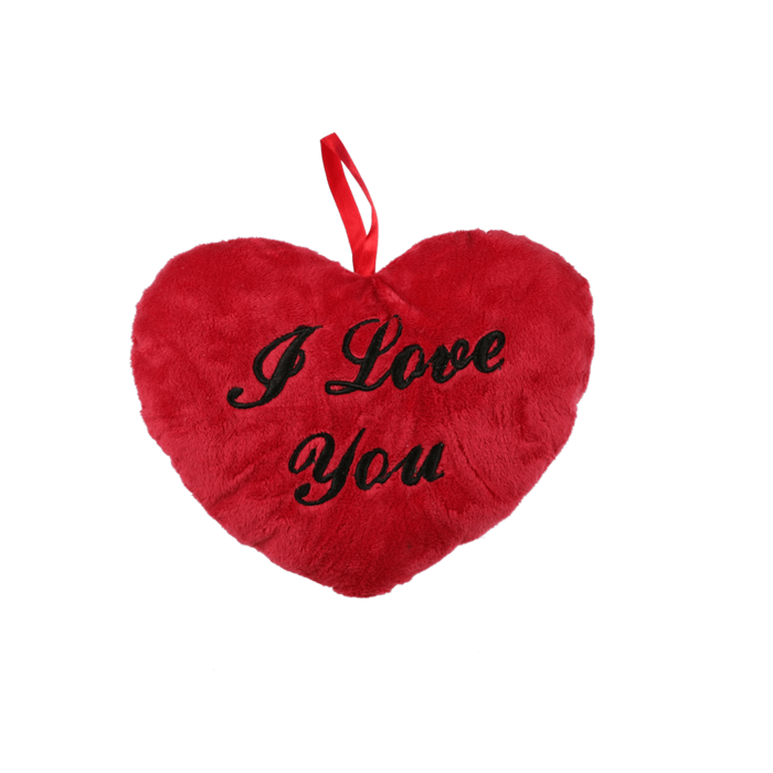 Red plush heart, I love you, - Image 2