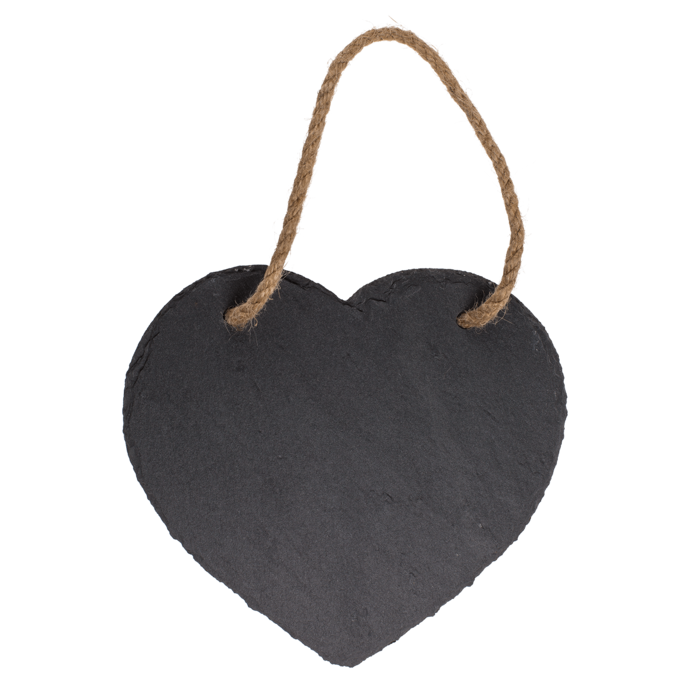Heart shaped slate board, - Image 4