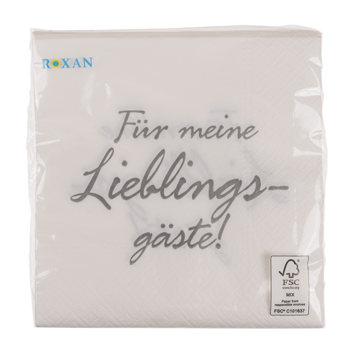 White-grey paper napkins, - Image 3