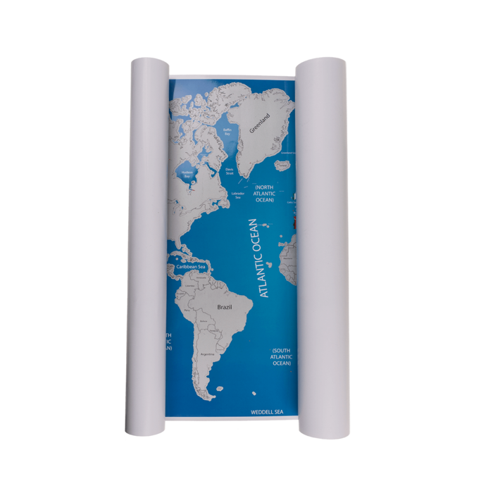World Map for scratching, flags, - Image 3