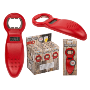 Bottle opener, with beer counter,