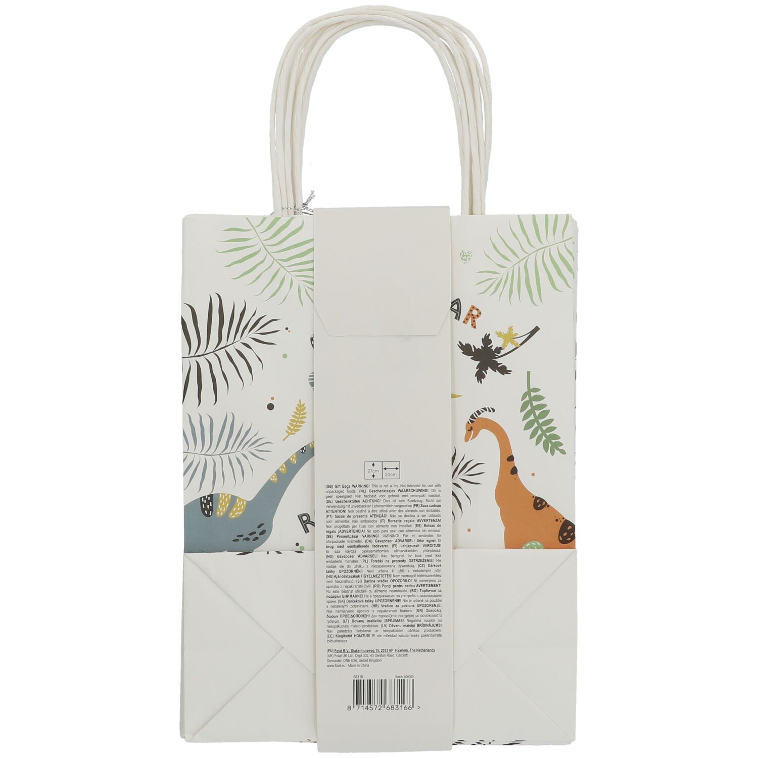 Gift Bags Dino Roars - 6 pieces - Image 4