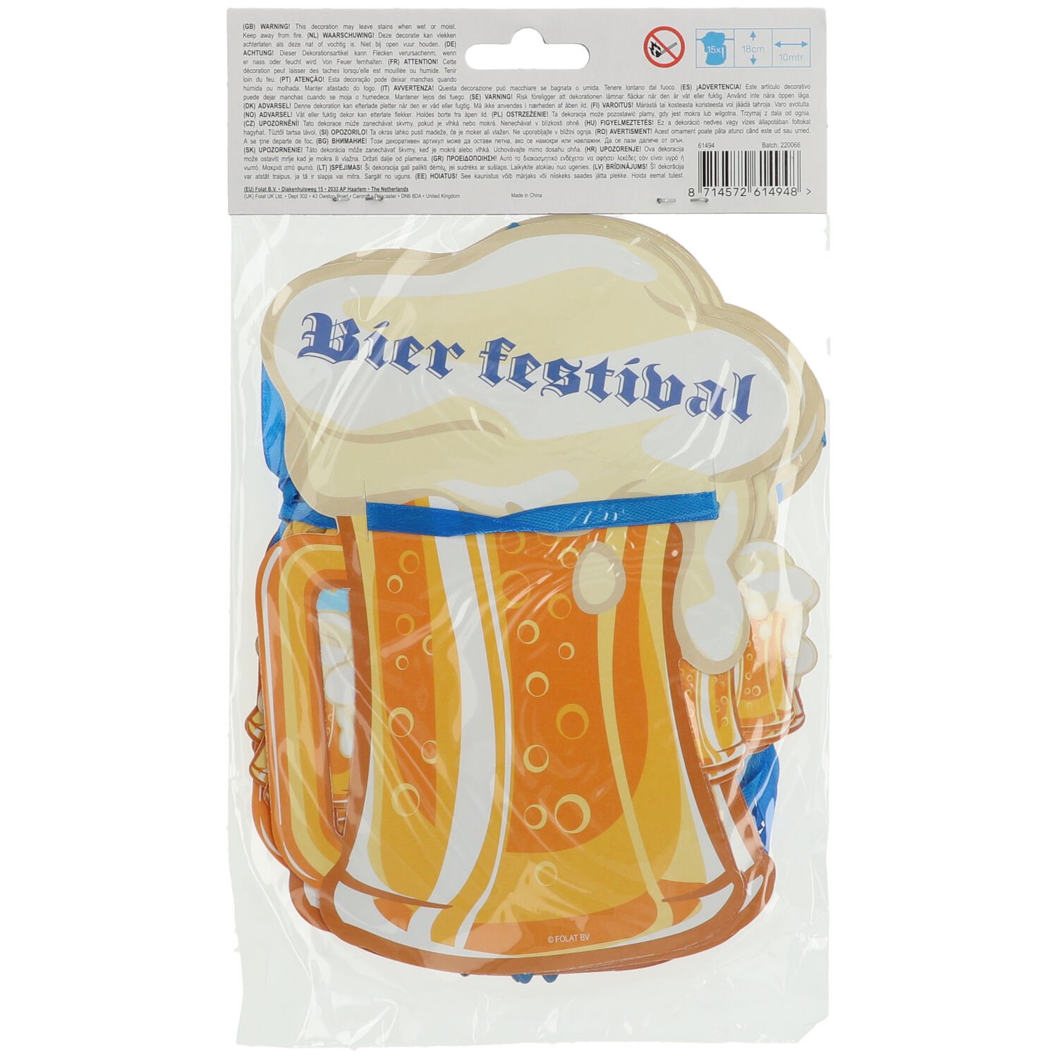 October Beer Festival Beer Mug Garland - 10 m - Image 3