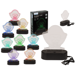 3D-Lamp, Pirate, ca. 16 x 12 cm, plastic,