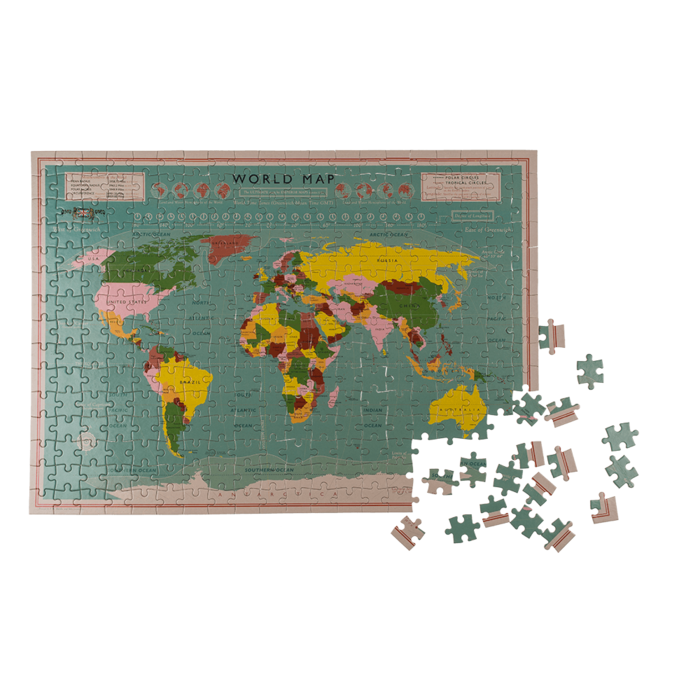 Puzzle, World Map, - Image 4
