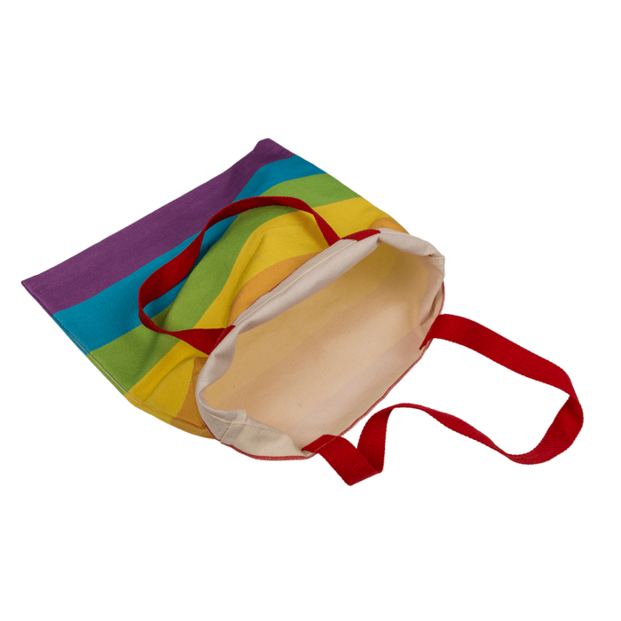 Cotton bag, rainbow, ca. 35 x 40 cm, - Image 2