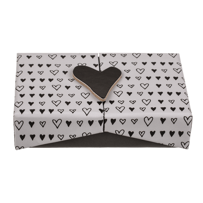 Black/white coloured surprise box, Heart, - Image 3