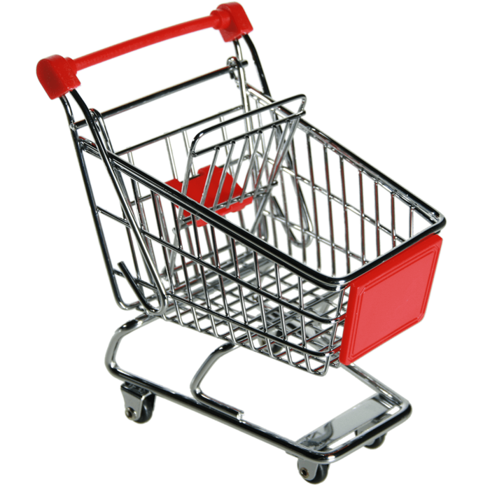 Metal mini shopping trolley, - Image 3