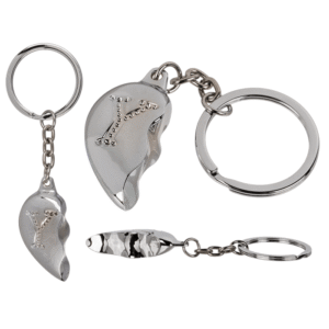 Metal Keychain, Broken Heart,
