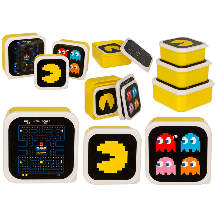 Lunch box set of 3, Pac-Man,
