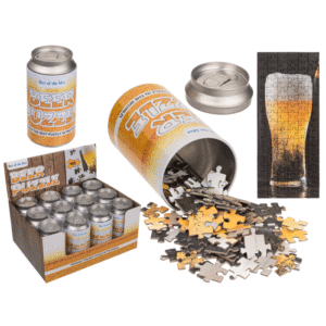 Puzzle, Beer , set of 102 pcs., ca. 10,5 x 25 cm,