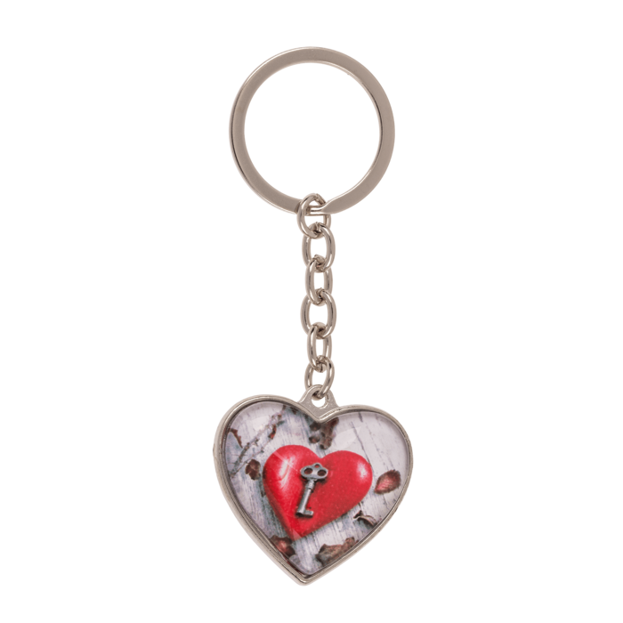 Metal keychain, Hearts, - Image 4