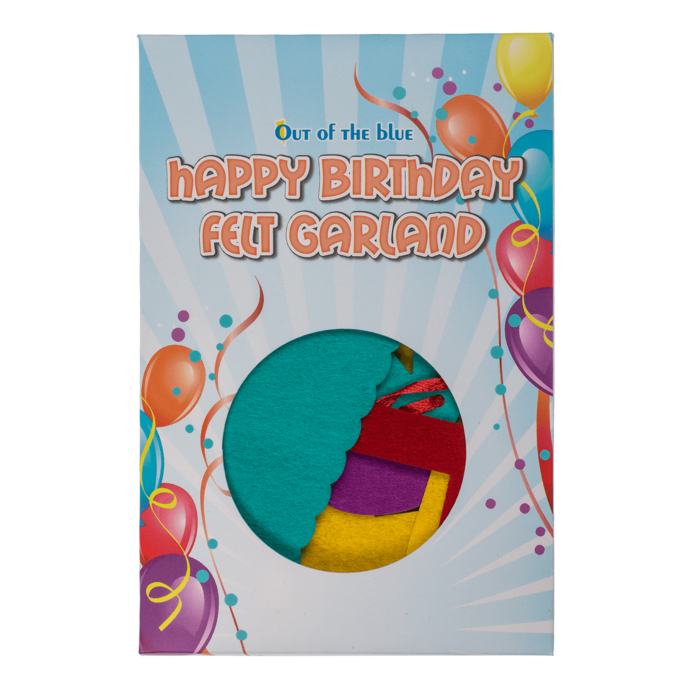 Felt garland, Happy Birthday, - Image 2