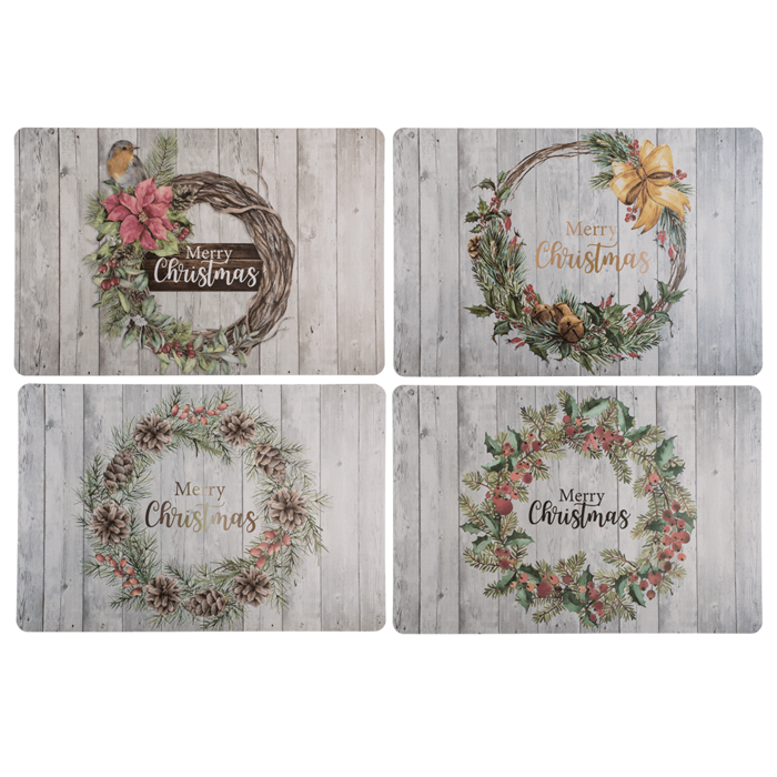 Polypropylen placemat; Cottage Christmas,